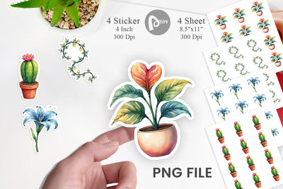 Sticker Alien Botany Cosmic Love Flora Sublimation artnoy 