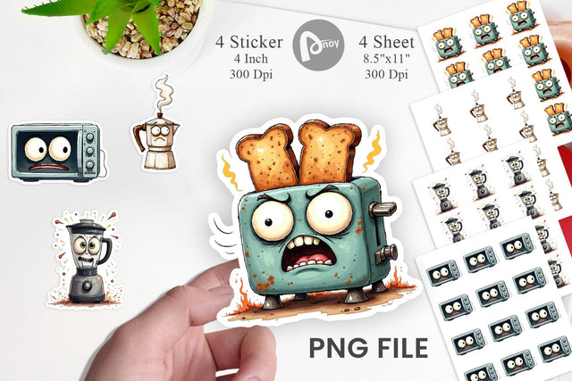 Sticker Annoyed Appliances Sublimation artnoy 