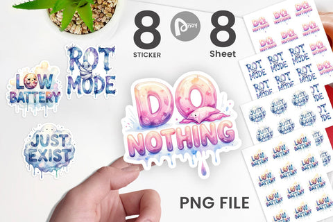 Sticker Anti Hustle Rest Sublimation artnoy 