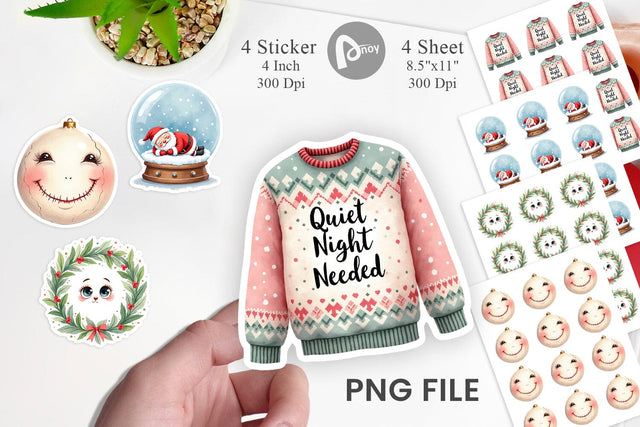 Sticker Anti Social Sublimation artnoy 