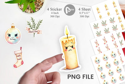Sticker Anti Social Sublimation artnoy 