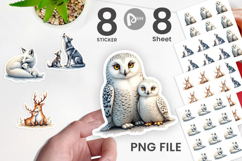 Sticker Arctic Snuggles Sublimation artnoy 