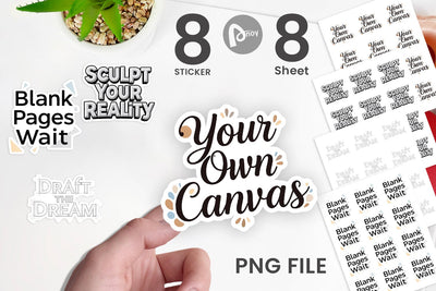 Sticker Artistic Creative Destiny Quote Sublimation artnoy 