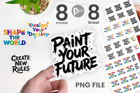 Sticker Artistic Creative Destiny Quote Sublimation artnoy 