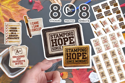 Sticker Autumn Teacher Grading Season Comedy SVG artnoy 