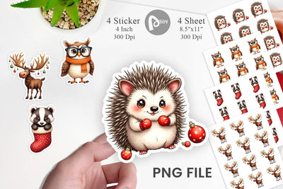 Sticker Awkward Nordic Woodland Sublimation artnoy 
