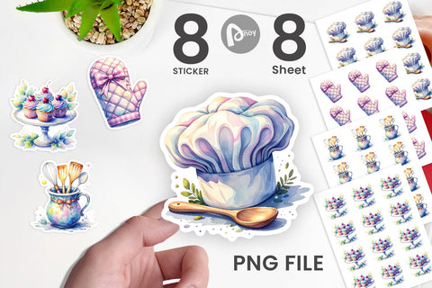 Sticker Baking Queen Kitchen Sublimation artnoy 