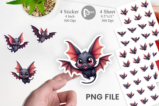 Sticker Bat Variations Sublimation artnoy 