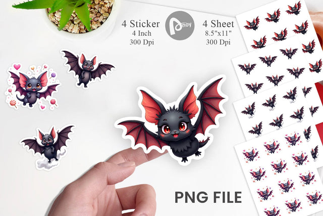 Sticker Bat Variations Sublimation artnoy 