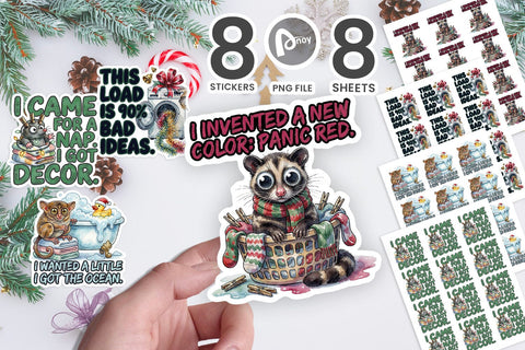 Sticker Bathroom and Laundry Room Holiday Nightmares SVG artnoy 