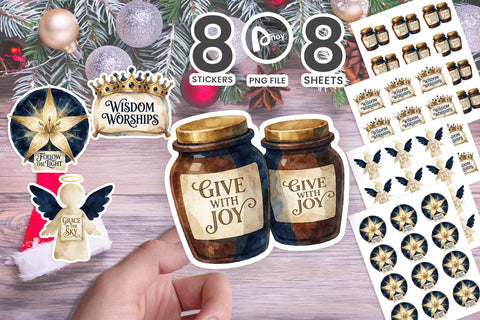 Sticker Bethlehem Nativity Keepsake Icons SVG artnoy 