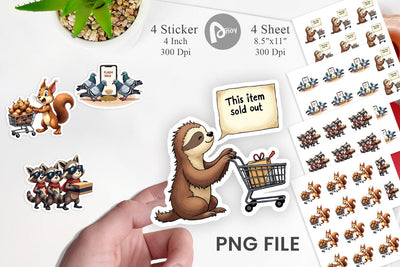 Sticker Black Friday Frenzy Sublimation artnoy 