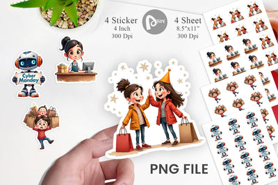 Sticker Black Friday Frenzy Sublimation artnoy 