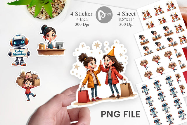 Sticker Black Friday Frenzy Sublimation artnoy 