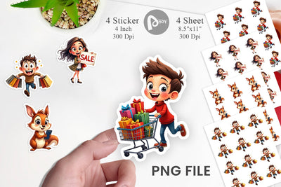 Sticker Black Friday Frenzy Sublimation artnoy 