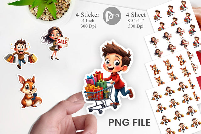 Sticker Black Friday Frenzy Sublimation artnoy 