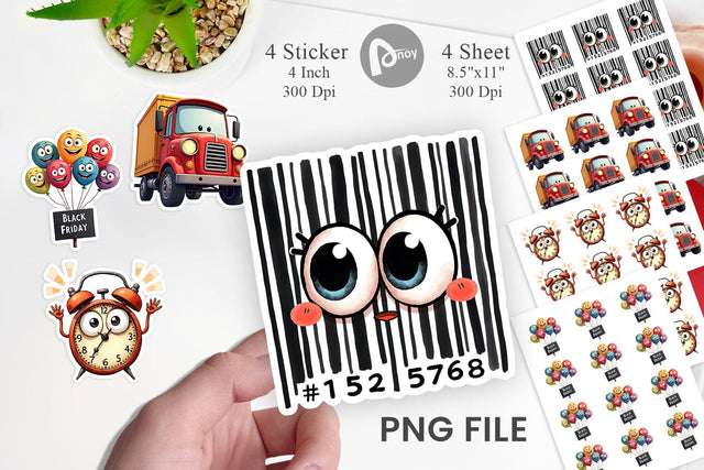 Sticker Black Friday Icons Sublimation artnoy 