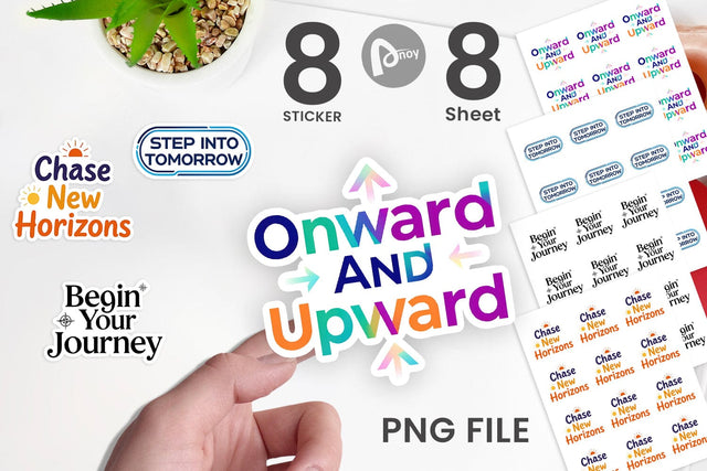 Sticker Bold Action Graduation Quotes Sublimation artnoy 