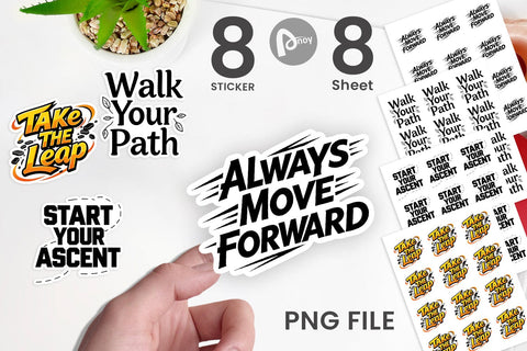 Sticker Bold Action Graduation Quotes Sublimation artnoy 