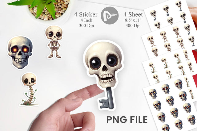 Sticker Bone Motifs Sublimation artnoy 