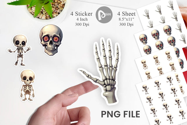 Sticker Bone Motifs Sublimation artnoy 