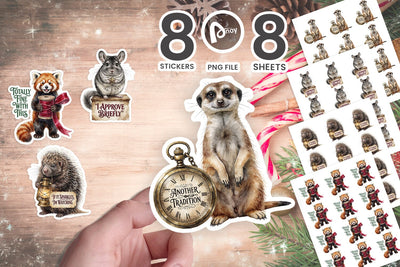 Sticker Brass Curios & Velvet Ribbon Animals SVG artnoy 
