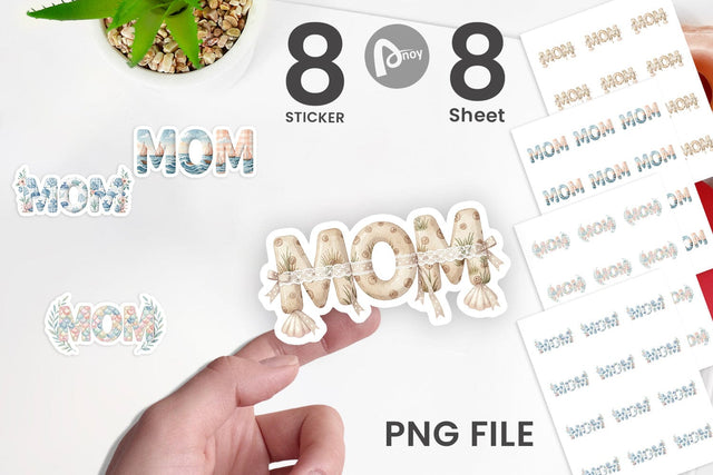 Sticker Breezy Coastal MOM Nautical Sublimation artnoy 