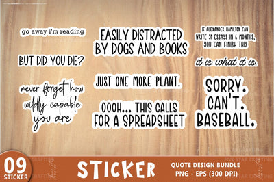 Sticker Bundle, Positive Vinyl Stickers, Business Sticker SVG FiveStarCrafting 