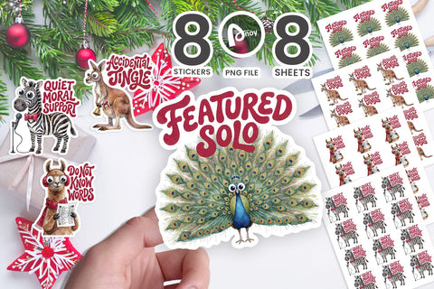 Sticker Caroling Choir Social Anxiety SVG artnoy 
