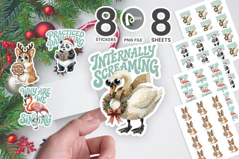 Sticker Caroling Choir Social Anxiety SVG artnoy 