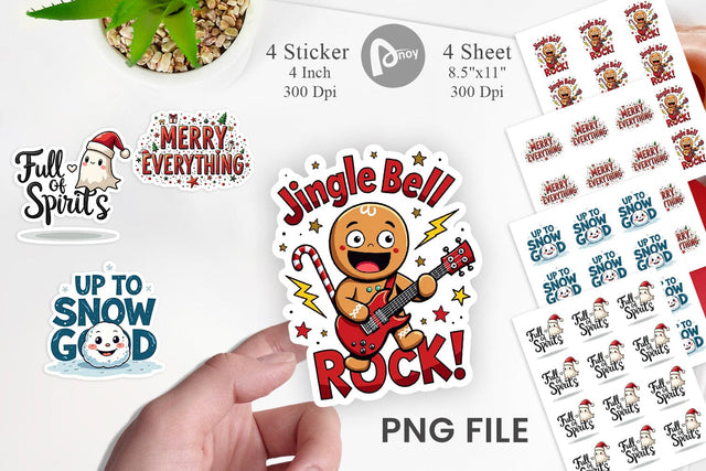 Sticker Chaotic Holiday Spirit: Energetic Ugly Cute Quotes Sublimation artnoy 