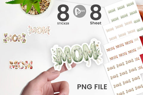 Sticker Cheerful Picnic MOM Gingham Sublimation artnoy 