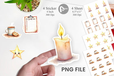 Sticker Christmas Burnout Sublimation artnoy 