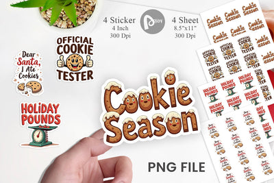 Sticker Christmas Diet Dropout Quotes Sublimation artnoy 