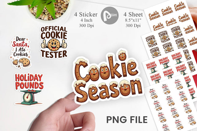 Sticker Christmas Diet Dropout Quotes Sublimation artnoy 