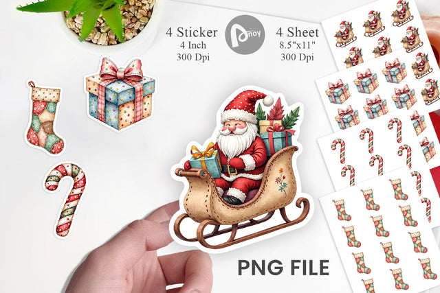 Sticker Christmas Patchwork Wonder Sublimation artnoy 