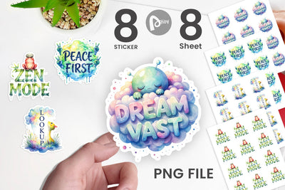 Sticker Cute Ugly Alien Wisdom Quote Sublimation artnoy 