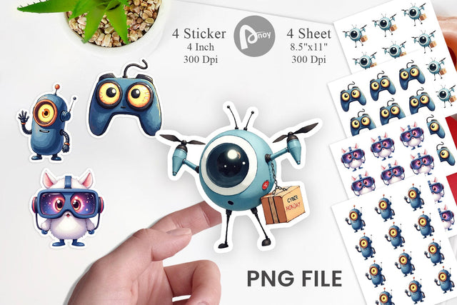 Sticker Cyber Monday Craze Sublimation artnoy 