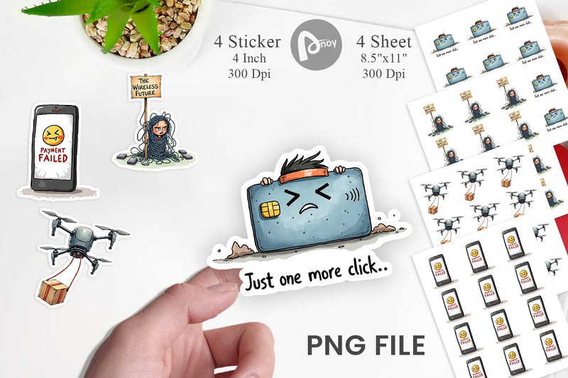 Sticker Cyber Monday Glitchfest Sublimation artnoy 