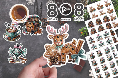 Sticker Cynical Bored Gothic Gingerbread SVG artnoy 