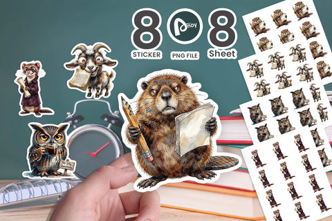Sticker Cynical Dark Academia Scholar Sublimation artnoy 