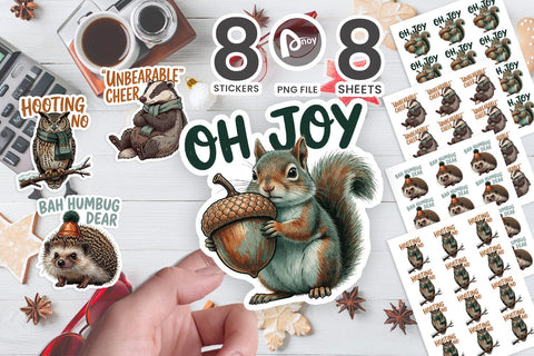 Sticker Cynical Woodland Holiday Animal Quotes SVG artnoy 