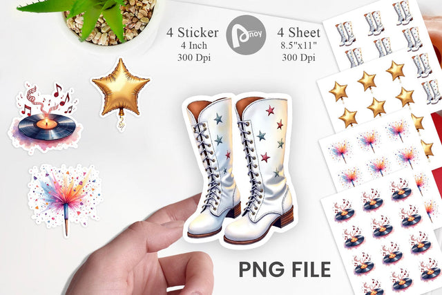 Sticker Disco Diva Mom Sublimation artnoy 