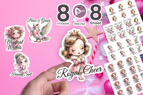 Sticker Dramatic Nostalgic Pink Angel Moods Sublimation artnoy 