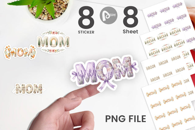 Sticker Elegant Lemon MOM Mediterranean Sublimation artnoy 
