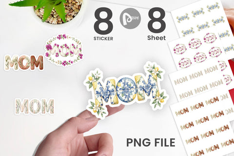 Sticker Elegant Lemon MOM Mediterranean Sublimation artnoy 