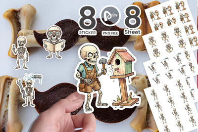 Sticker Failed DIY Dad Bone Watercolor Sublimation artnoy 