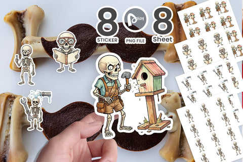 Sticker Failed DIY Dad Bone Watercolor Sublimation artnoy 
