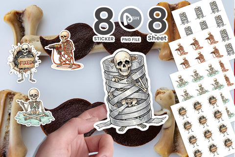 Sticker Failed DIY Dad Bone Watercolor Sublimation artnoy 