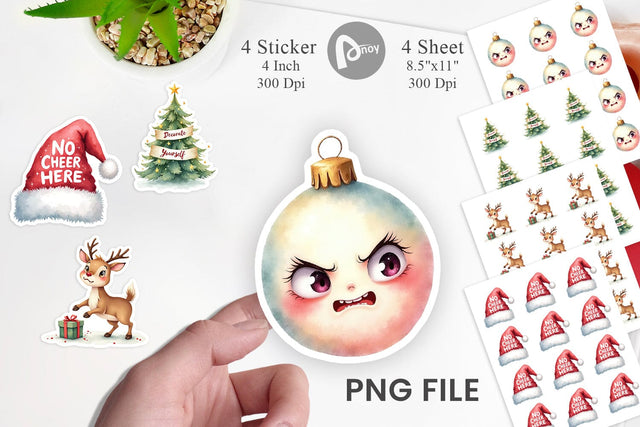 Sticker Festive Rage Sublimation artnoy 